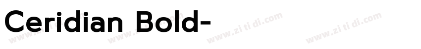 Ceridian Bold字体转换